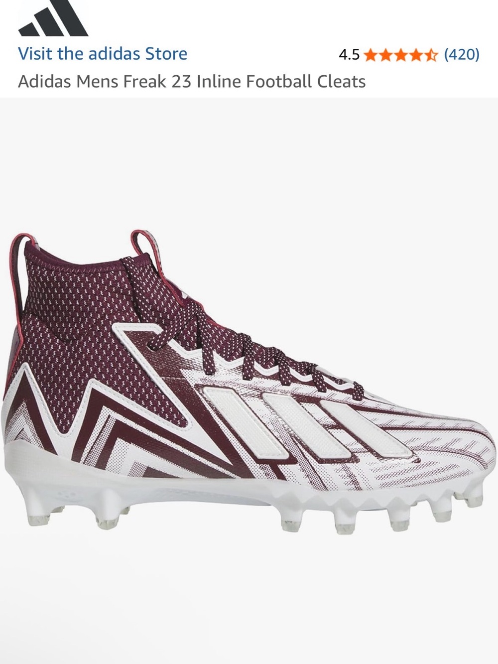 Adidas Men’s Freak 23 inline football Cleats
